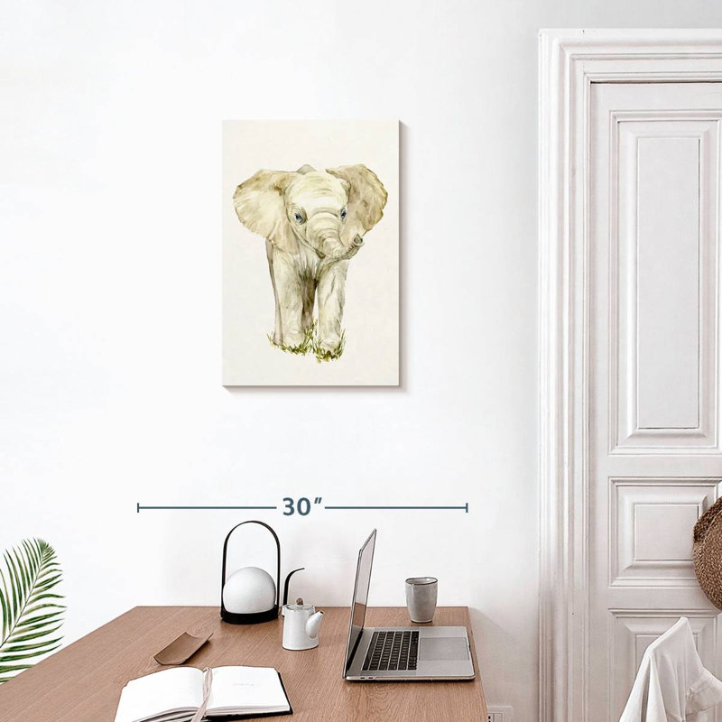 Brampt Baby Elephant I, 24" H x 16" W
