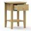 Rover One-Drawer Bedside Cabinet, Oak-Effect Finish, Metal Runners