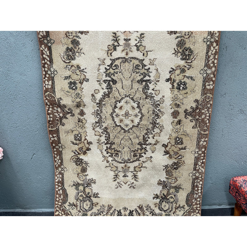 Tapis en laine beige élégant Elegant 43,3 x 80,3 po