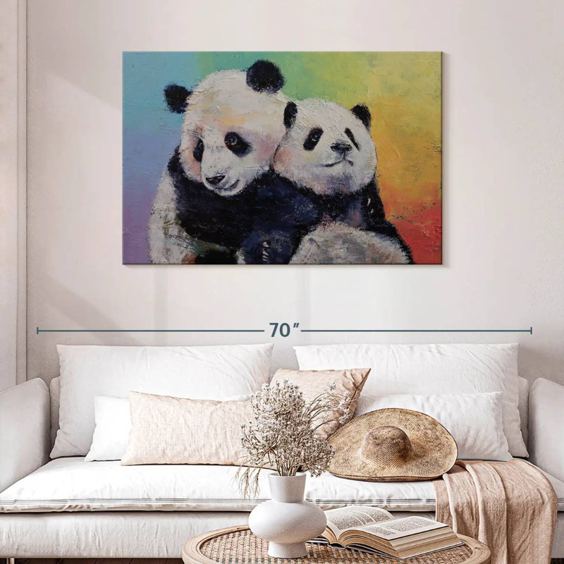 Brampt Panda Hugs, 30" H x 45" W