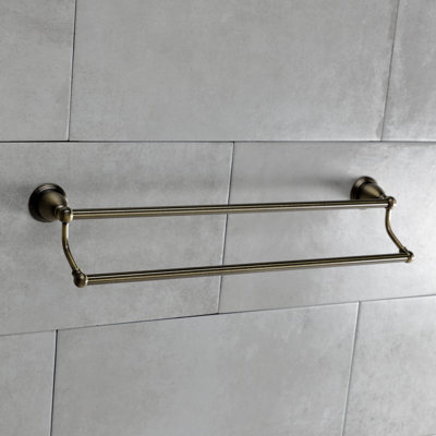 Heritage Double 24" Wall Mounted Towel Bar