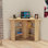 Bureau d'étude moderne avec nombreuses tablettes, chêne saphir, 31,5 po x 28,9 po x 31,5 po | 100% panneau de particules enduit de mélamine, épaisseur: 0,7 pouce | Fixation murale pour économiser de l'espace | Design élégant et fonctionnel