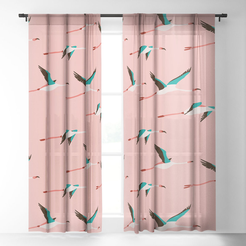 Atharv Sheer Curtain Pair, 50" W x 108" L