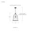 Luminaire suspendu transparent 1 lumière Madison-382981916