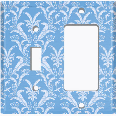 Patterned 2 - Gang Combination Plate Standard Combination Wall Plate
