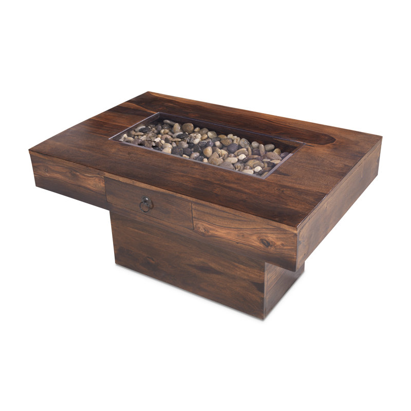 Pedestal Coffee Table with Storage