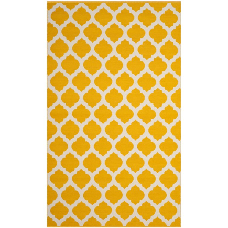 Romona Hand Woven Cotton Geometric Rug