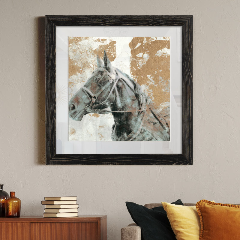 Reproduction d’art graphique sur papier encadrée, Cadre noir, H 31,5 po x l 31,5 po x P 1,5 po