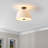 Glenview 15" 3-Light Modern Contemporary Metal Tapered Drum LED Semi Flush Mount-69698007