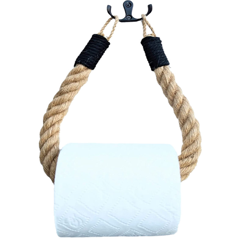 Brompton Wall Mounted Toilet Paper Holder, Light Brown