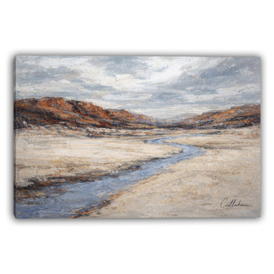 «Desert Channel», art mural sur toile tendue