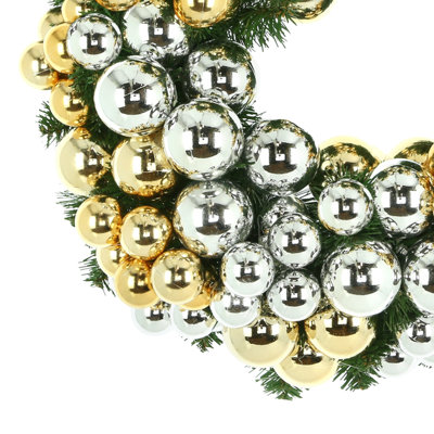 22" Holiday Ornament Wreath