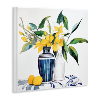 Plaque murale citrons et fleurs, design par Ray Powers