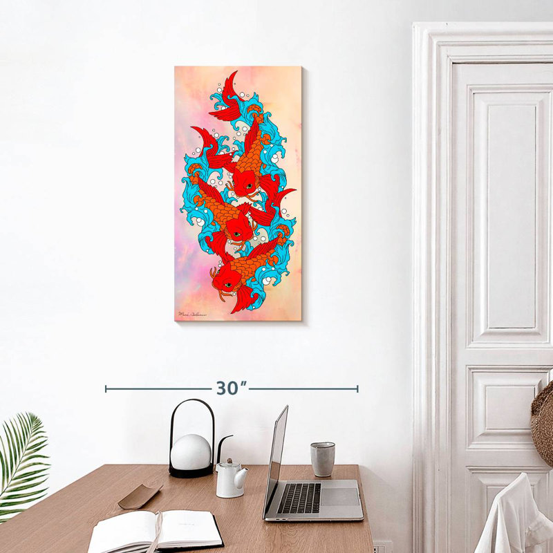 Koi Fish V, H 30 po x l 15 po