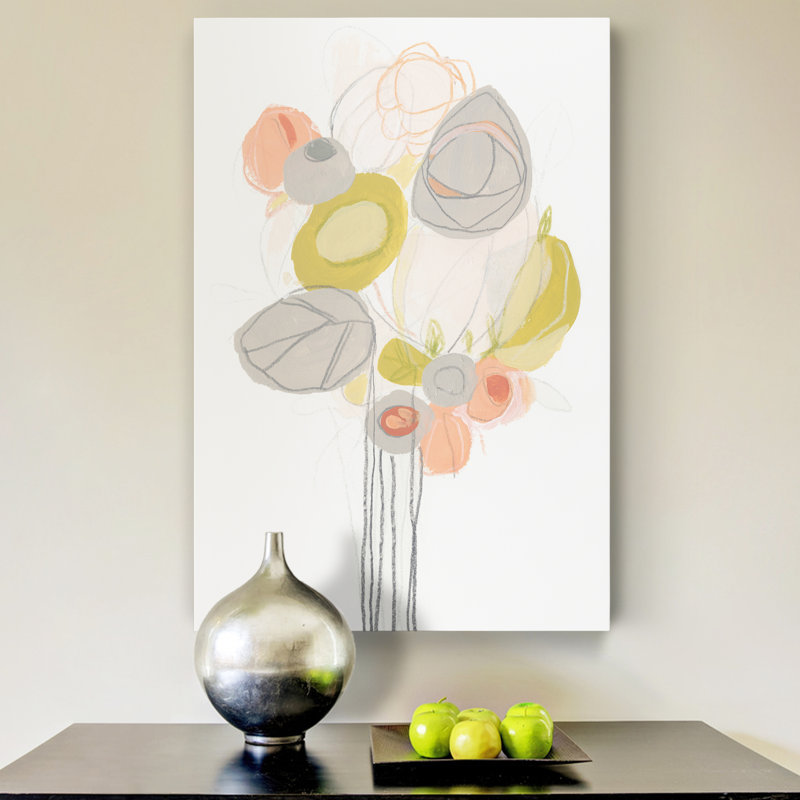 «Wildflower Contour II», reproduction sur toile, H 40 po x l 30 po x P 1 po, Toile tendue