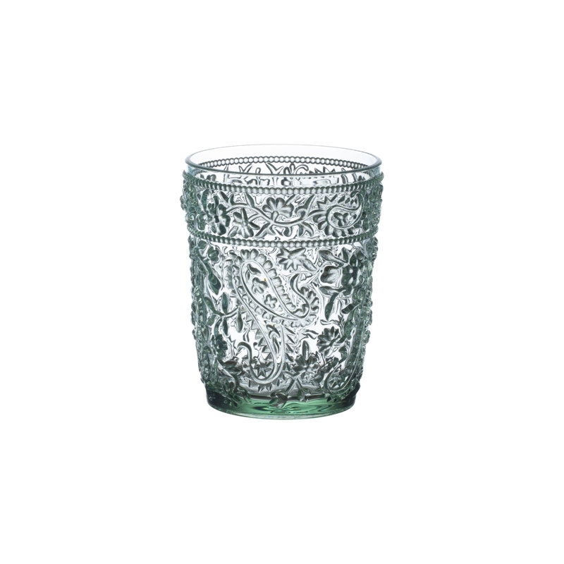 Lola Acrylic Drinking Glass Set, 14 oz., Green