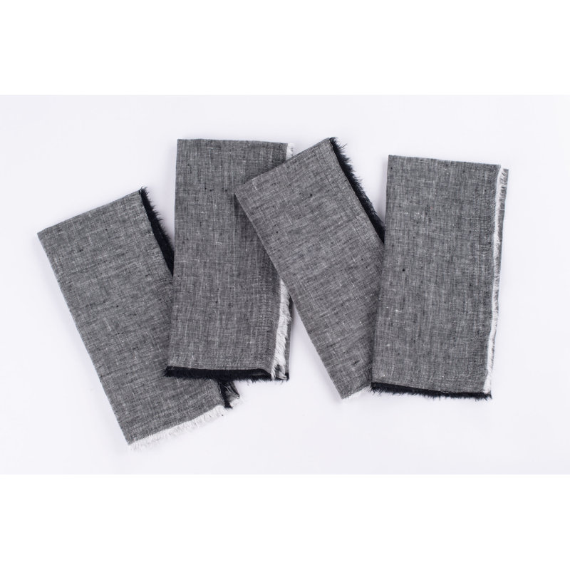 Handmade Dining Linen Set, Black