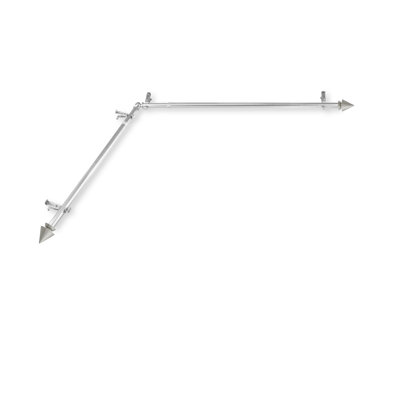 Bagdad Stainless Steel Single Curtain Rod