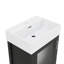Meuble-lavabo de 20 po avec lavabo en céramique, meuble-lavabo autoportant de 20 po avec 1 grand tiroir et 1 porte à fermeture douce, armoire pour petit espace-1068689669