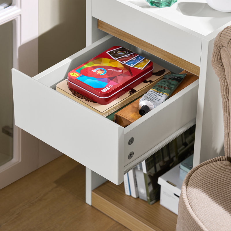 Quinessa 65cm W Manufactured Wood Bedside Table