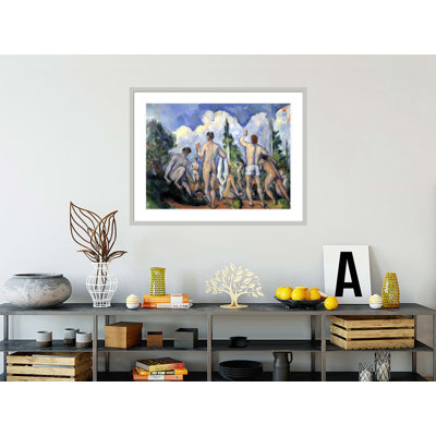 «The Bathers» par Paul Cézanne, impression giclée sur cadre
