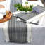 Chemin de table en coton tissé, chemin de table de salle à manger, foulard de style campagnard noir 14 po x 90 po-410883551-410883552-414961816