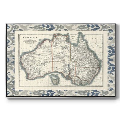 Carte frontalière de l'Australie