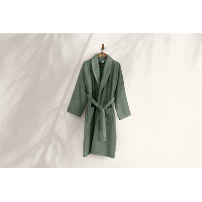 Peignoir 100% coton mi-mollet avec poches
