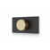 Square And Round Progressive Pressure Balance Mixer Trim Kit With Letterbox Plate Satin Brass/Matte Black