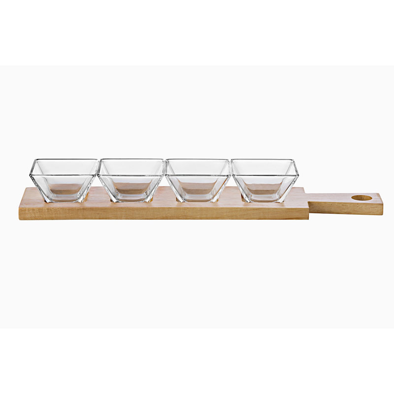 George Oliver Nekoosa Glass Condiment Server