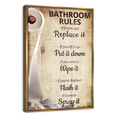 Funny Bathroom Rules