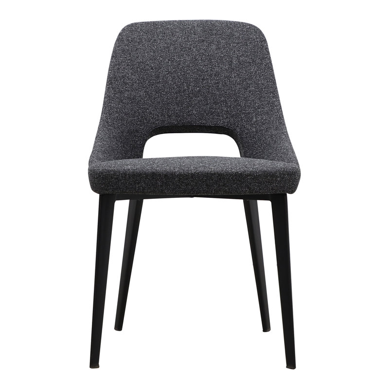 Tizz Upholstered Dining Chair, Dark Gray
