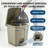8 Gallon Garbage Can, 3 Pack Step Trash Can with Lid and Foot Pedal