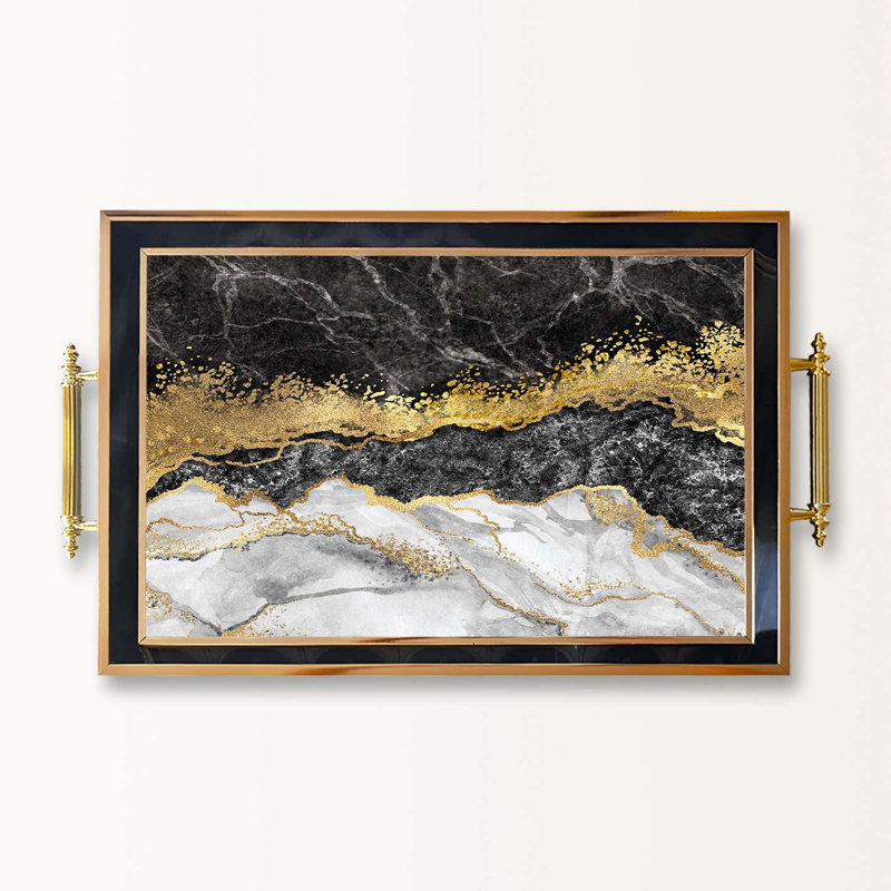 Elegant Glass Serving Tray, 19.7 x 11.4 x 1.4 inches | 100% High-Quality Glass | Perfect for Entertaining & Serving | Stylish and Functional Design for Home & Parties | Durable and Easy to Clean