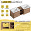 Meuble-lavabo mural 60 po avec lavabo en céramique blanche et tablettes de rangement et 2 portes à fermeture en douceur, emballage KD, contreplaqué