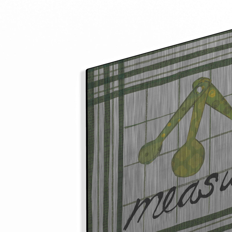 August Grove 'Cool Kitchen Measure by Courtney Prahl, Metal Wall Art, 12"x12", 12" H x 12" W