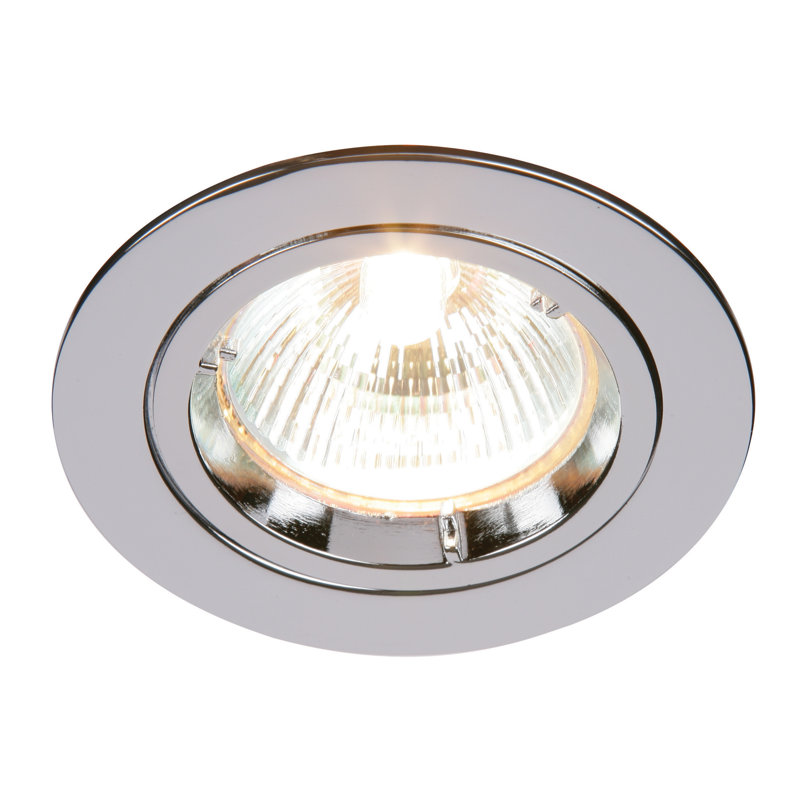 Decorative 8cm Recessed Retrofit Downlight, Chrome