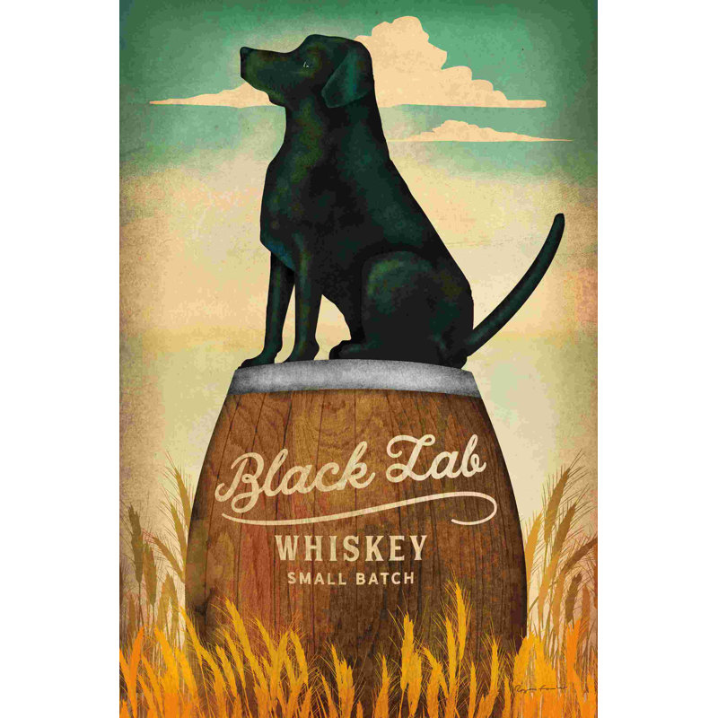 Black Lab Whisky RGB by Ryan Fowler - Wrapped Canvas Graphic Art, 48" H x 32" W