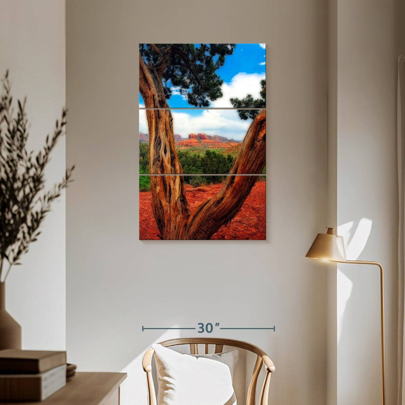 Nicci Desert Reds, 57" H x 36" W