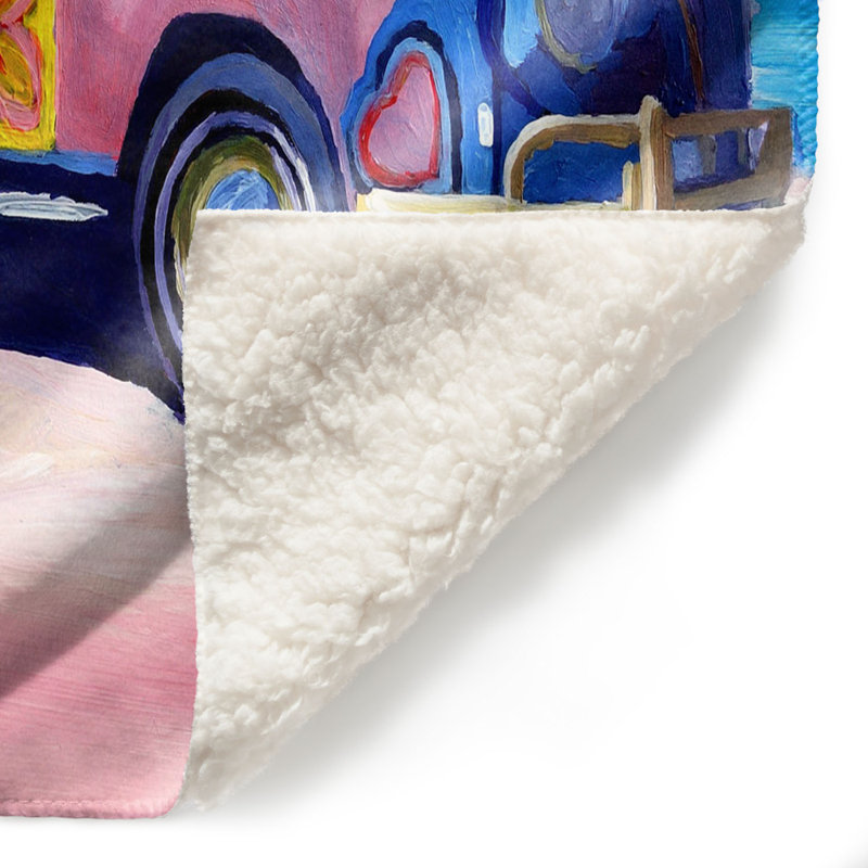 Couverture de bus love vw , 68 po x 80 po