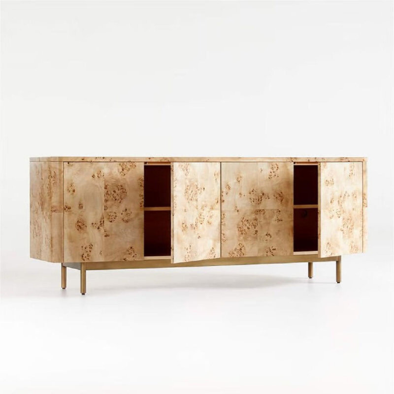 Buffet de meubles de style rétro, Burlywood