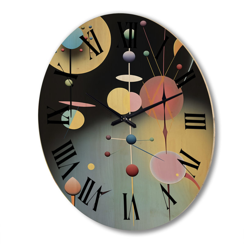 Horloge murale en bois massif Pellenberg, Très grand