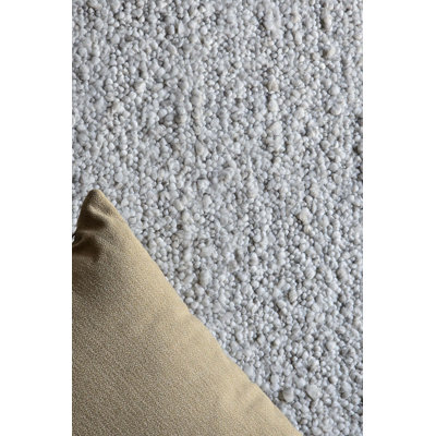 Deva Rectangle Area Rug in Silver