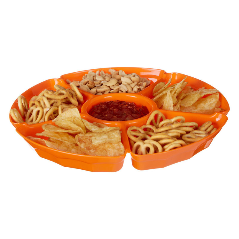Symple Stuff Enola Plastic Divided Serving Dish