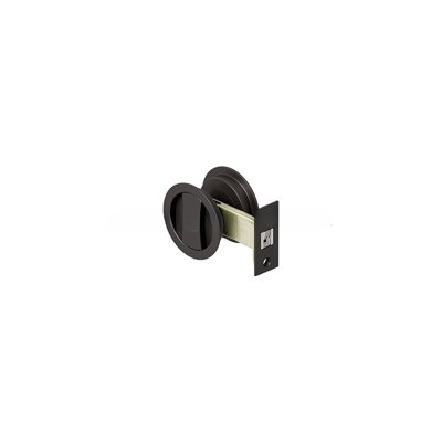 Serrure de porte ronde Deltana SDRL218U10B en bronze huilé