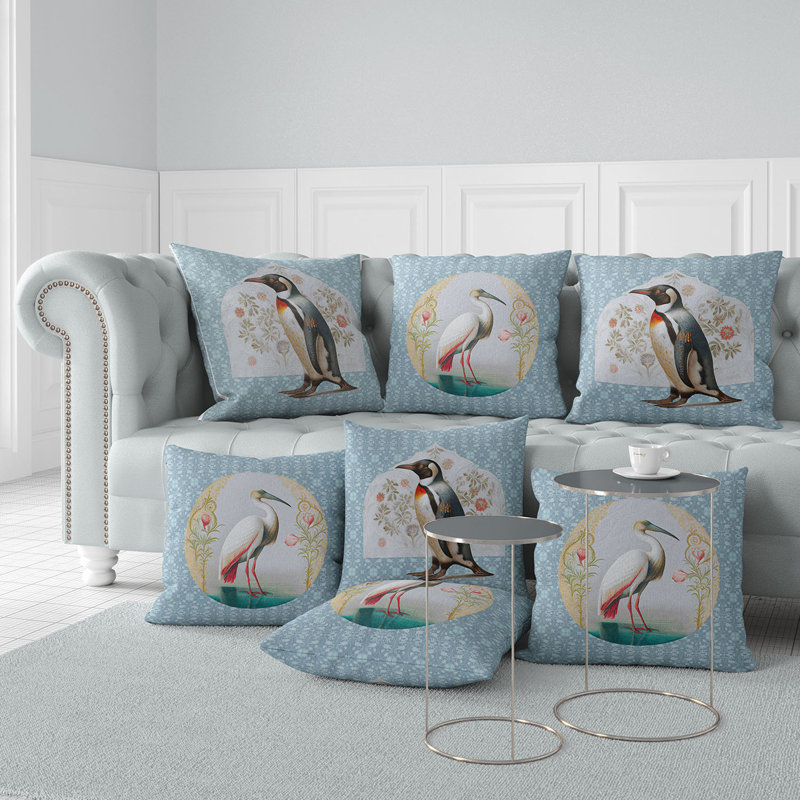 Coussin décoratif intérieur / extérieur Penguin Petals, 20 po x 20 po