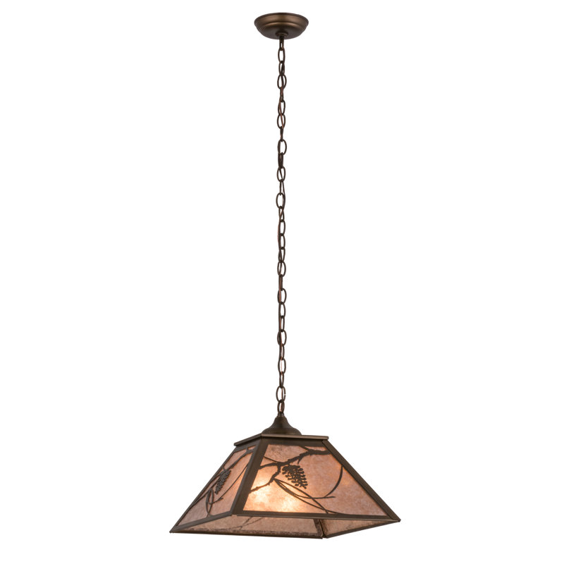 Rustic Lodge 2 - Light Pendant, Antique Copper, Silver