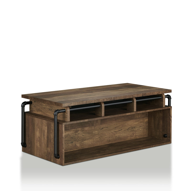 Lift Top Floor Shelf Coffee Table with Storage