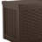 Suncast 17'' W 22 Gallons Water Resistant Resin Deck Box in Brown