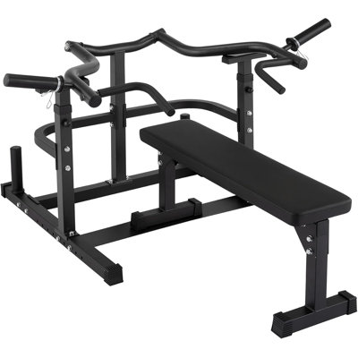 Machine de presse de la commode avec banc d'entraînement plat séparé, support de presse en acier lourd avec bras de convoyage indépendants avec roulements lisses et silencieux pour l'entraînement de la force du haut du corps à domicile